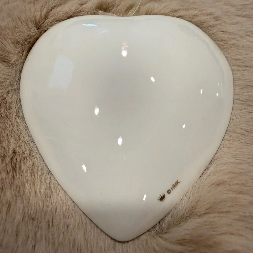 Hallmark Heart Wedding Ring Holder Christmas Ornament